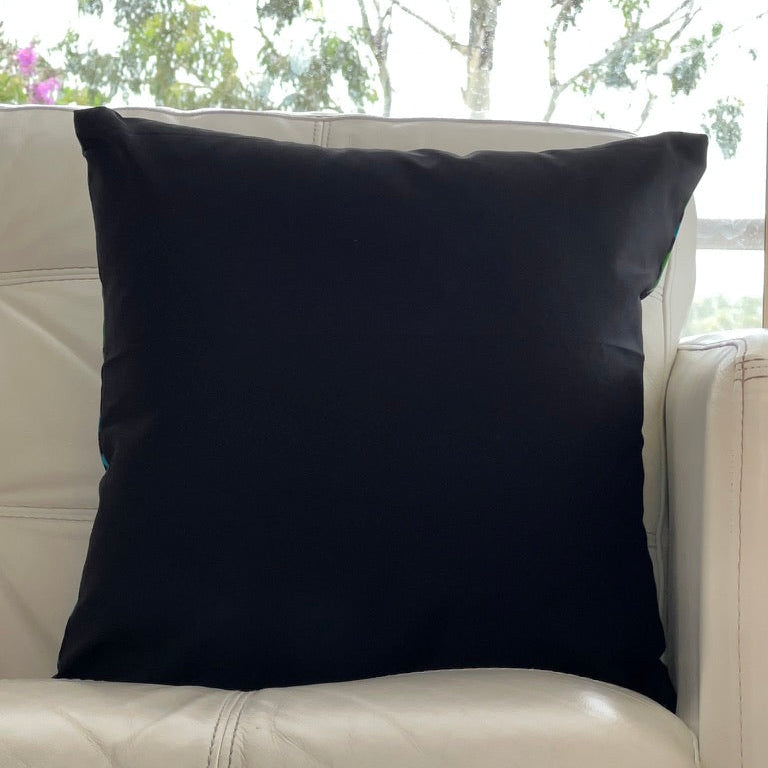 Black Cushion Cover - Reverse