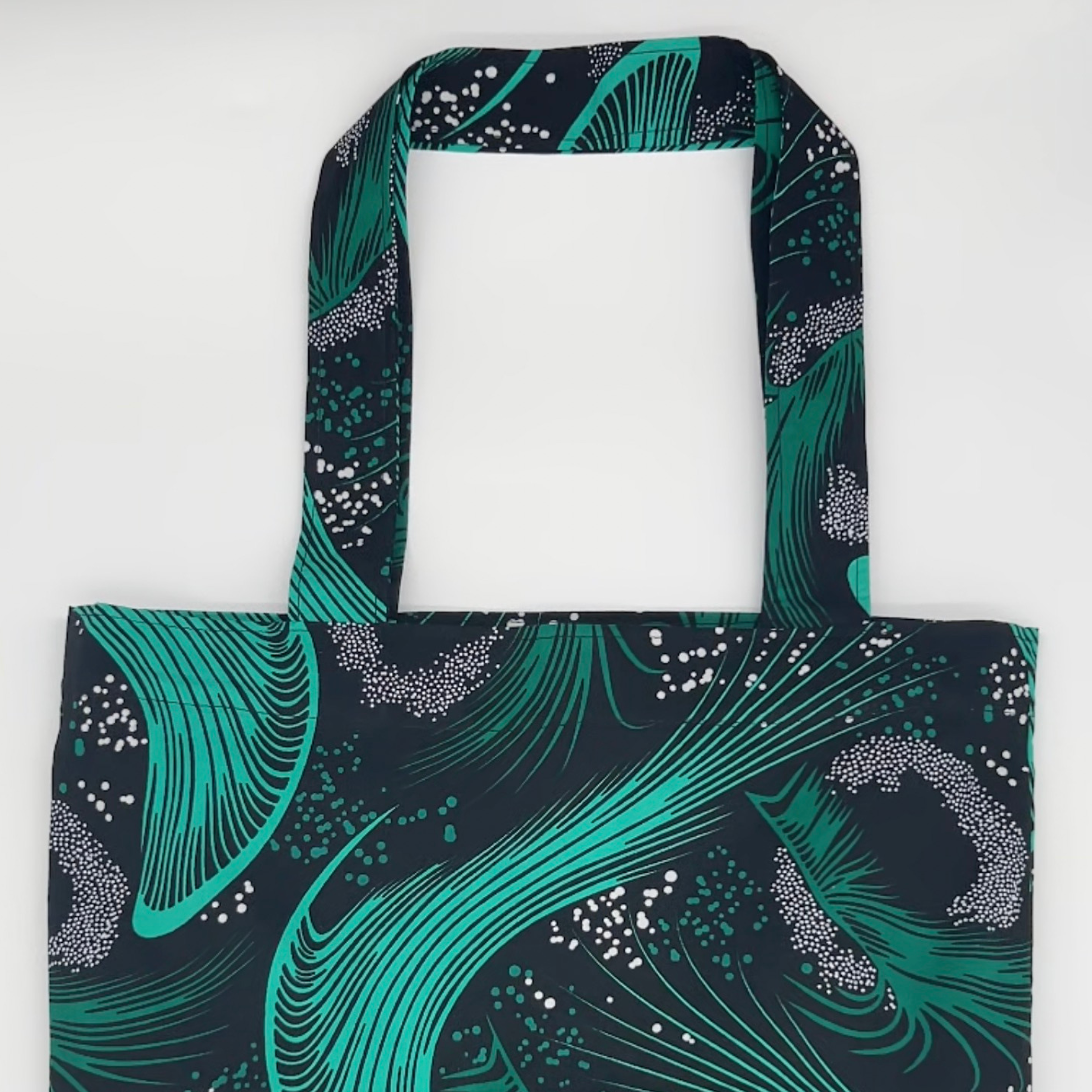 Emerald Swell · Printed Cotton Tote