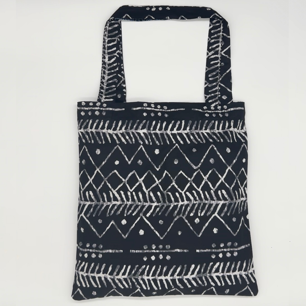 Zigzag Mudcloth · Batik Cotton Tote