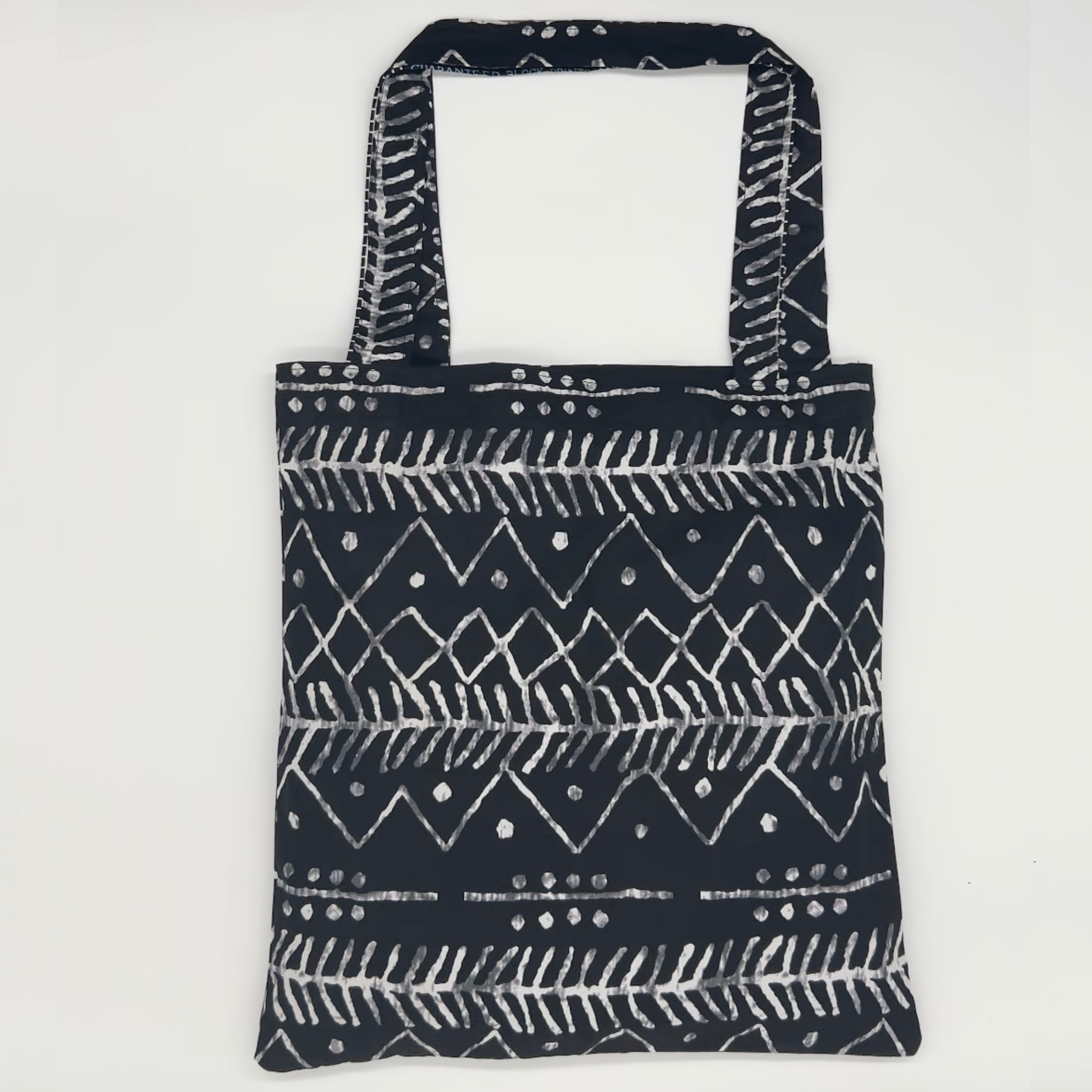 Zigzag Mudcloth · Batik Cotton Tote