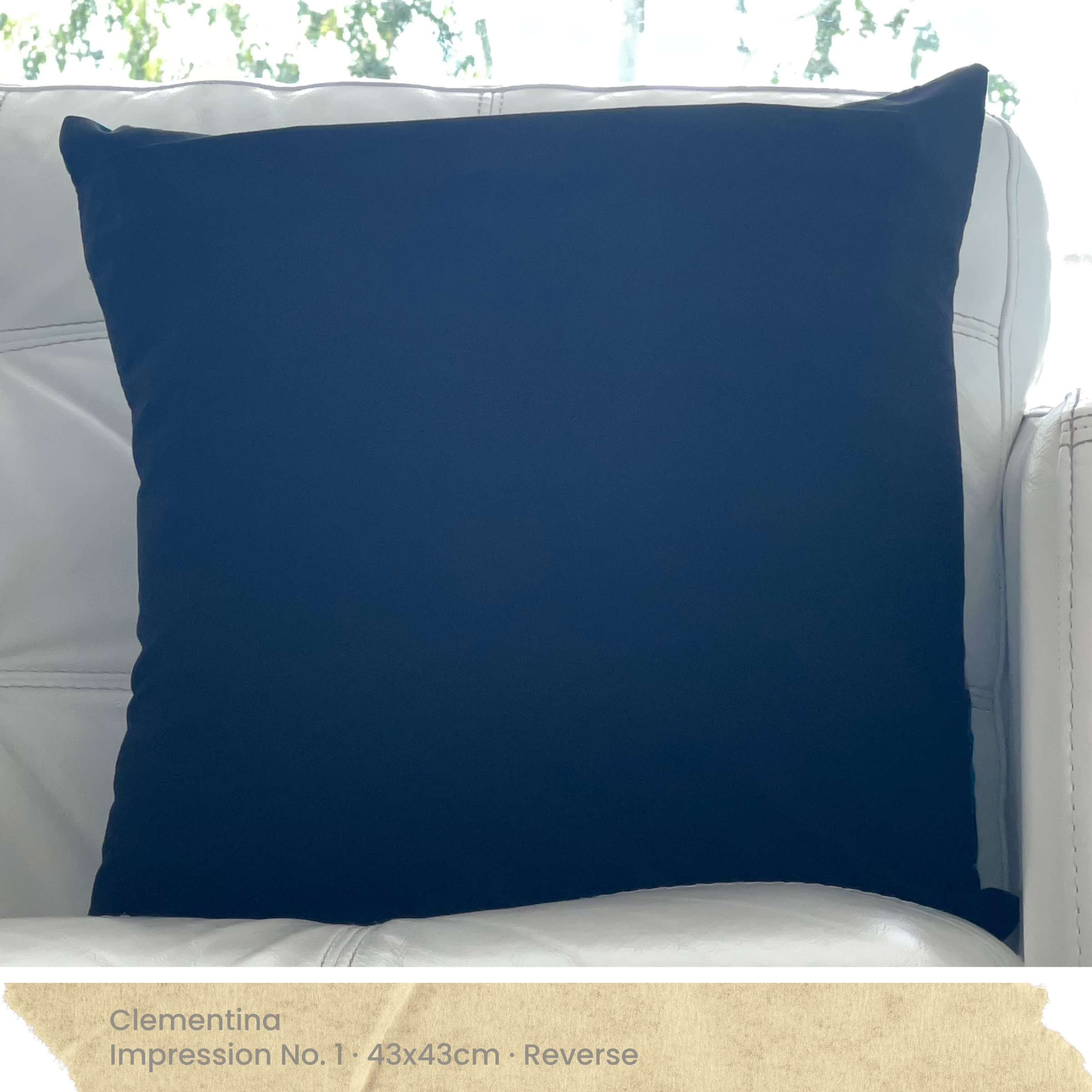 Black Cushion Cover - Reverse