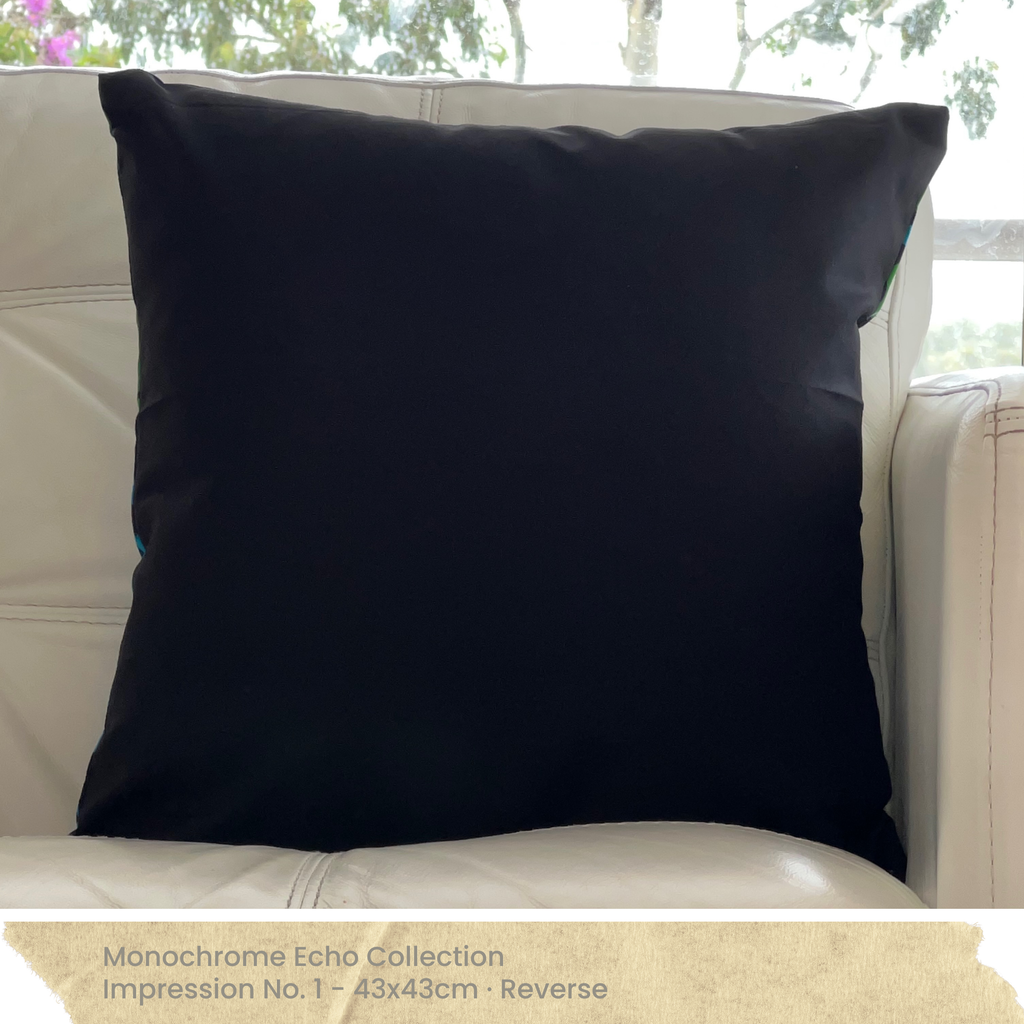 Black Cushion Cover - Reverse
