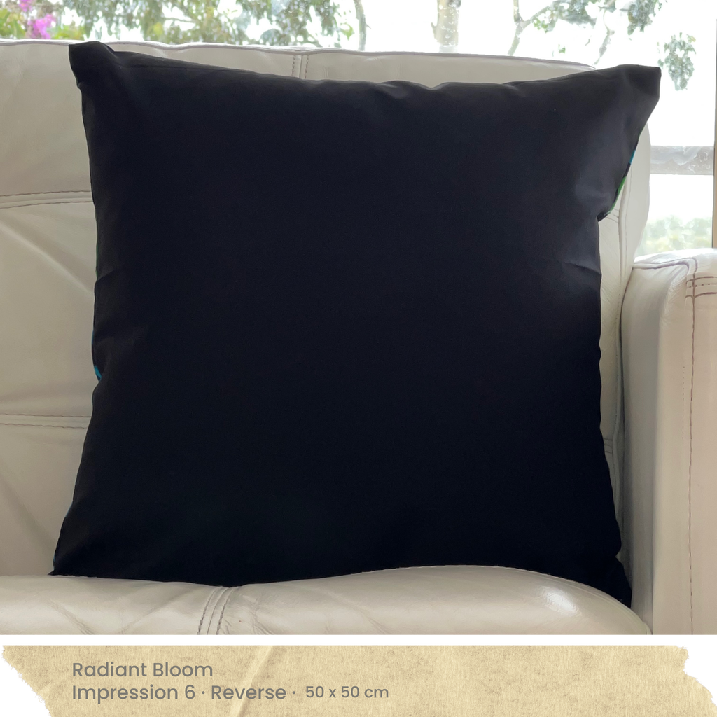 Black Cushion Cover - Reverse