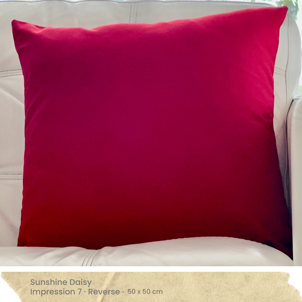 Red Cushion Cover - Reverse
