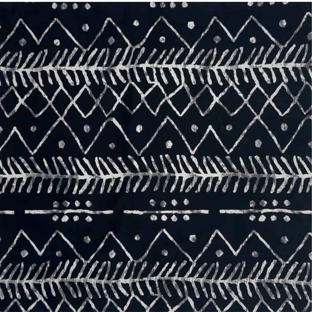 Zigzag Mudcloth · Batik Cotton Tote