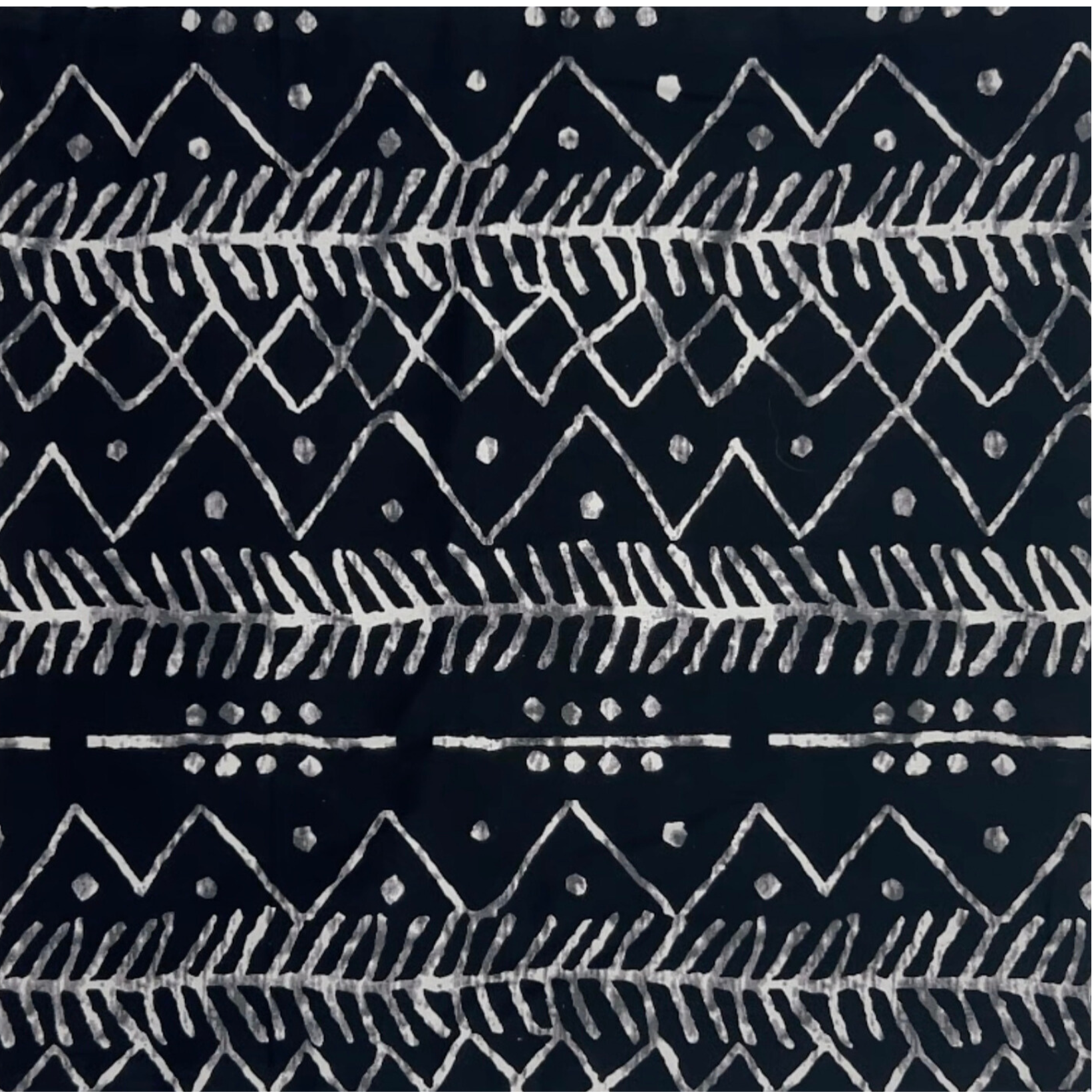 Zigzag Mudcloth · Batik Cotton Tote