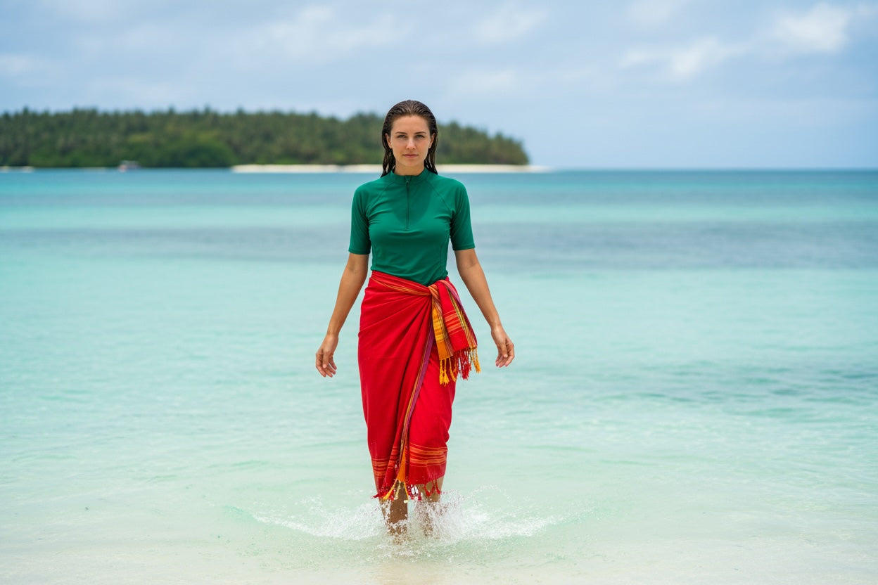 Heliconia Cove · Sarong & Throw