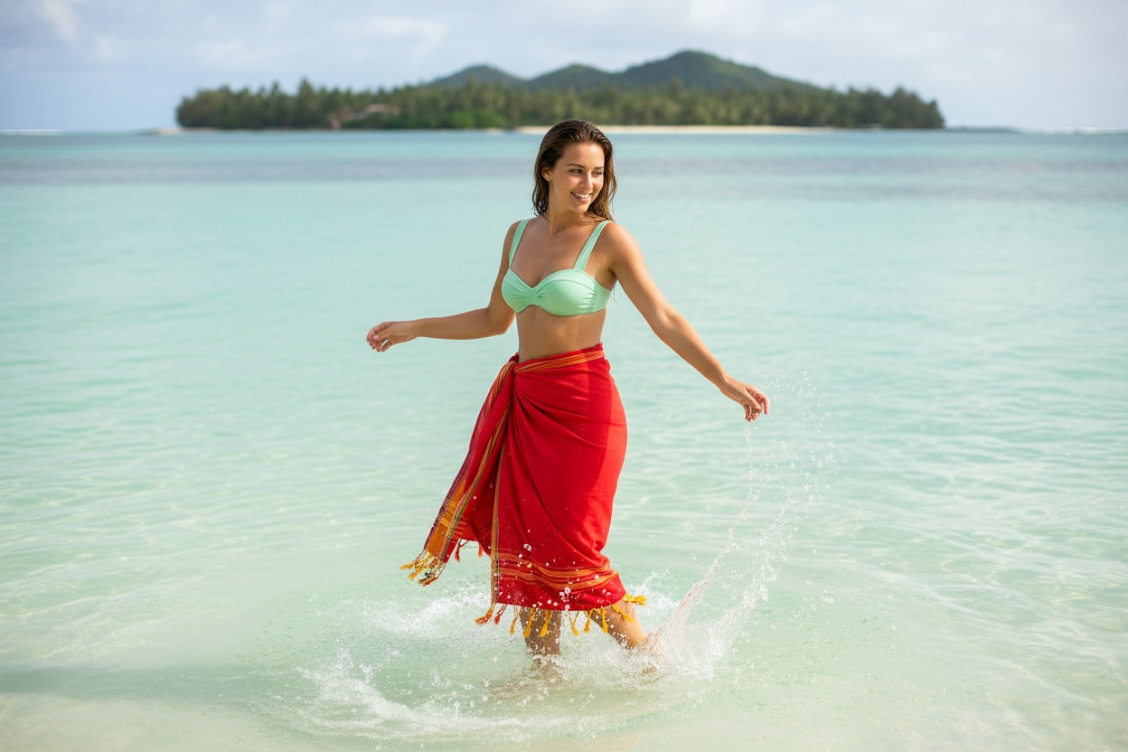 Heliconia Cove · Sarong & Throw