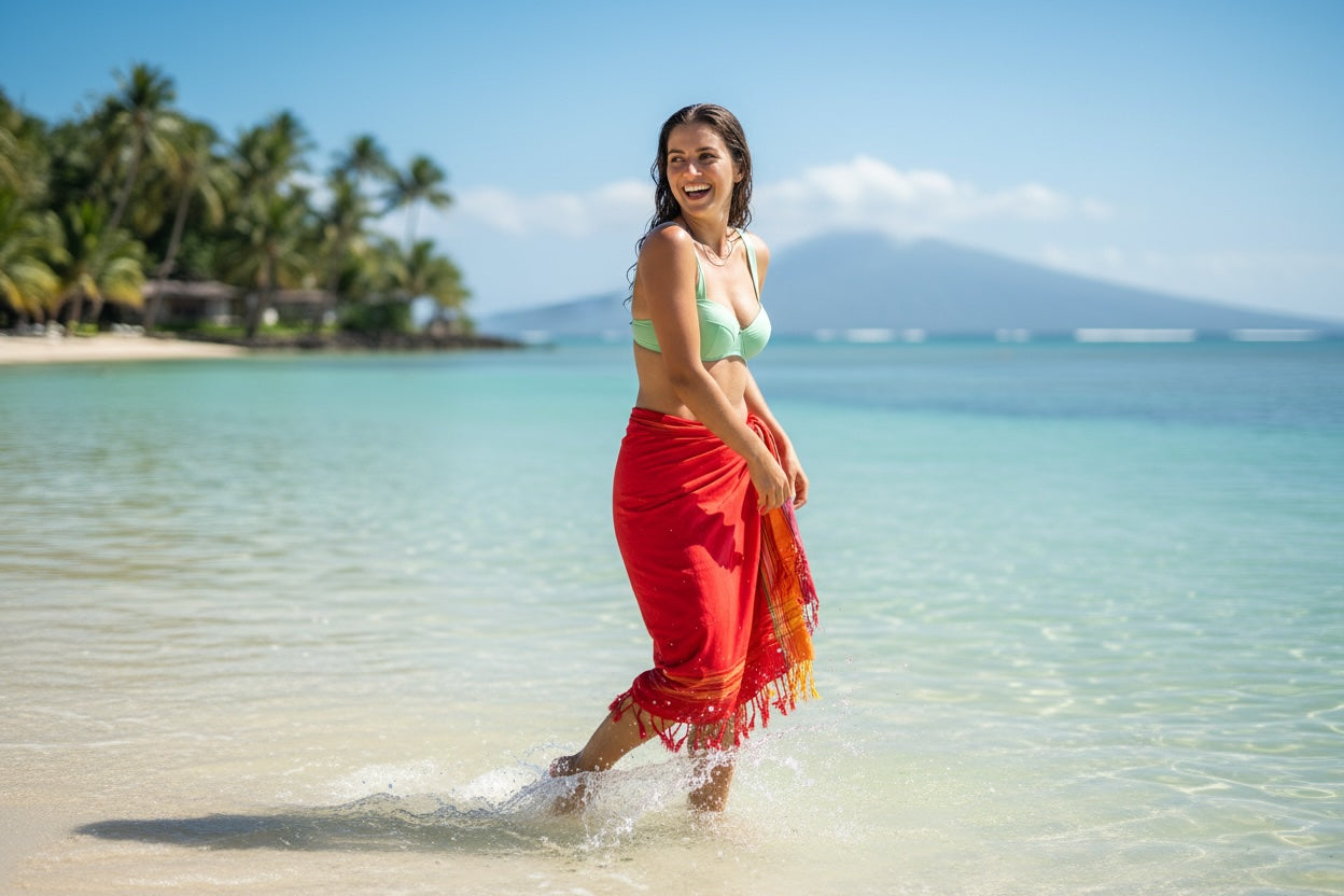 Heliconia Cove · Sarong & Throw